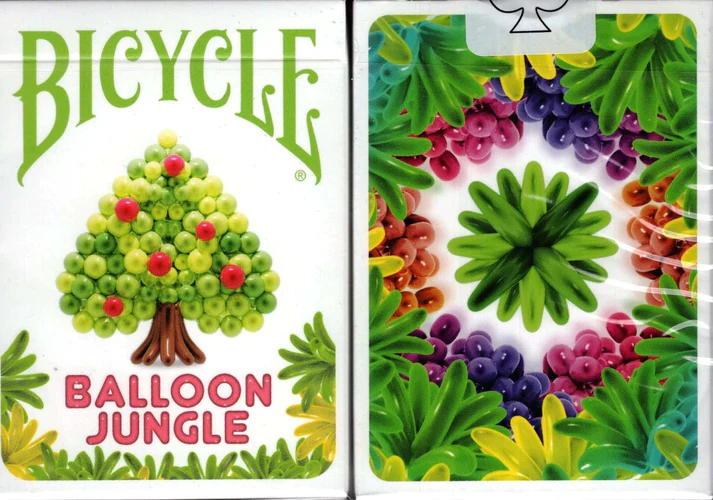 Balloon Jungle Bicycle Playing Cards