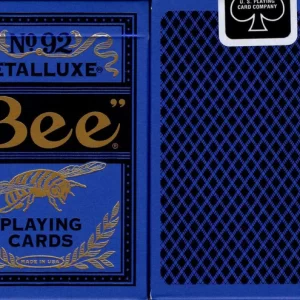Bee Blue MetalLuxe Playing Cards