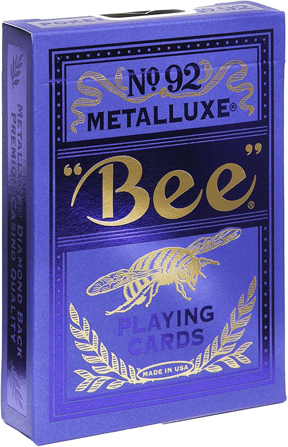Bee Blue MetalLuxe Playing Cards - Image 3